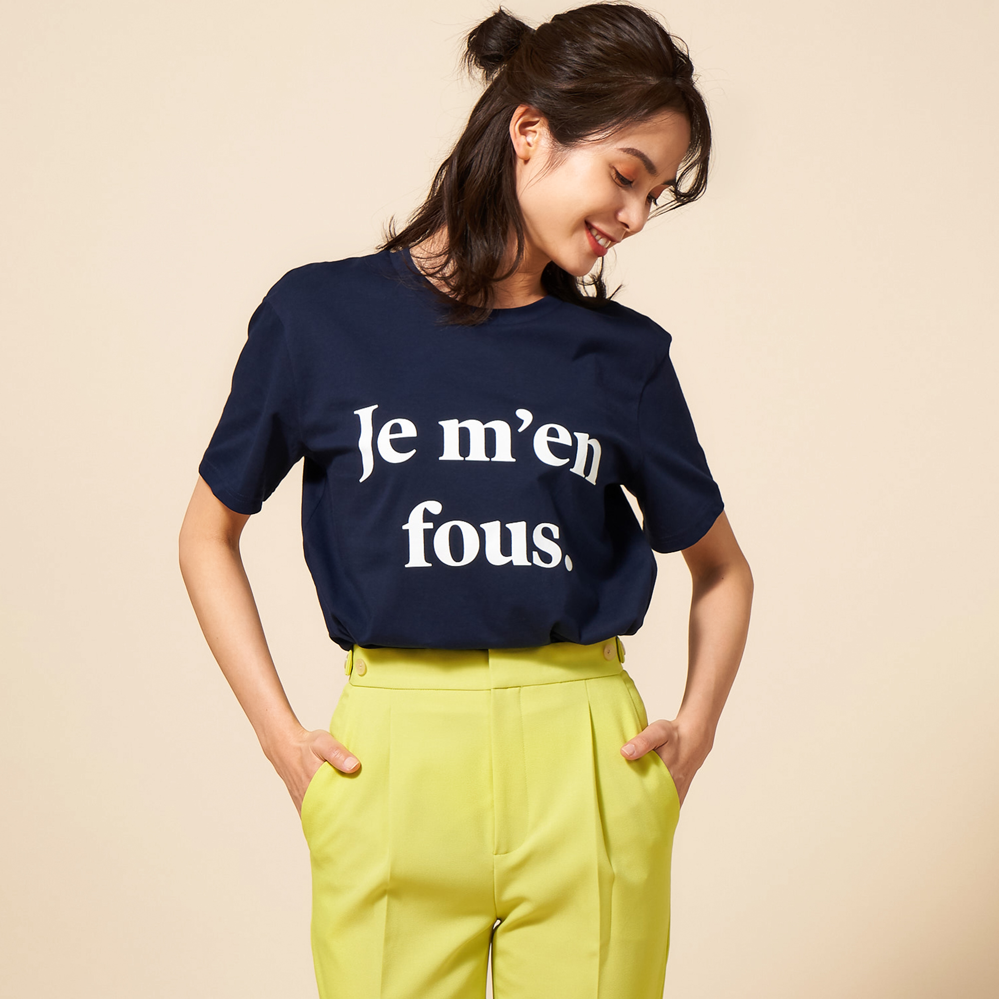 大人が着たいオーガニックコットンのロゴTシャツ＃Les Petits Basics
