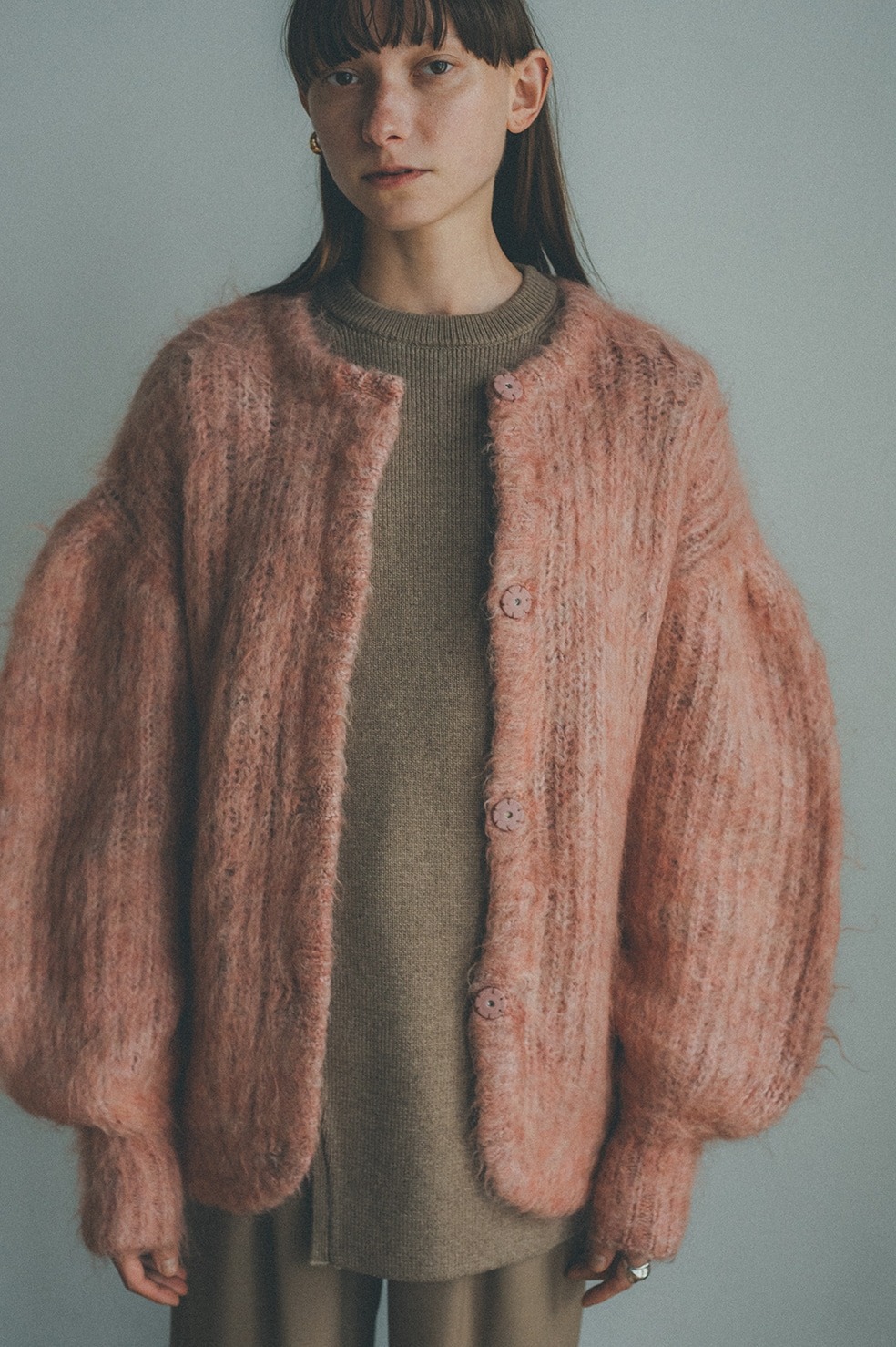 CLANE - 【新品】CLANE COLOR MOHAIR SHAGGY CARDIGAN の+