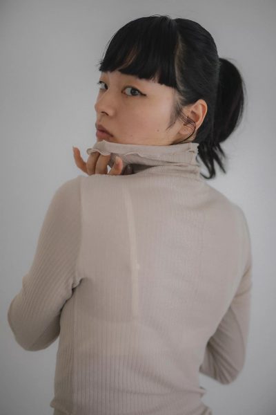 Sacre/【In your shirts】リブ長袖/￥6,380　ベージュ