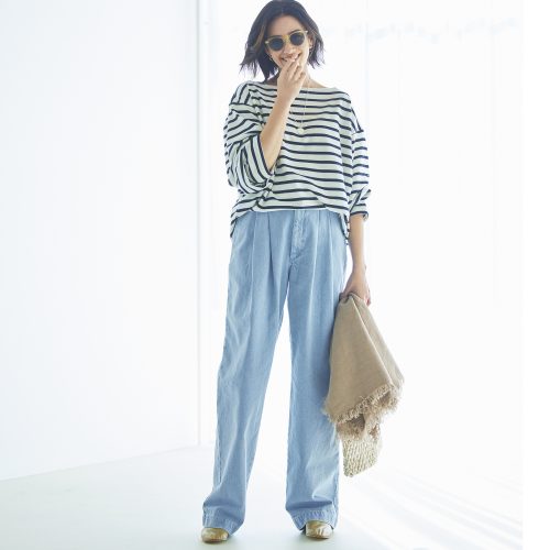 レビューも好評！こなれ感もあり、美脚に見えるカットオフデニム HAPPY PLUS VOICE