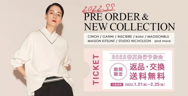 22SS PRE ORDER&NEW COLLECTIONイメージ