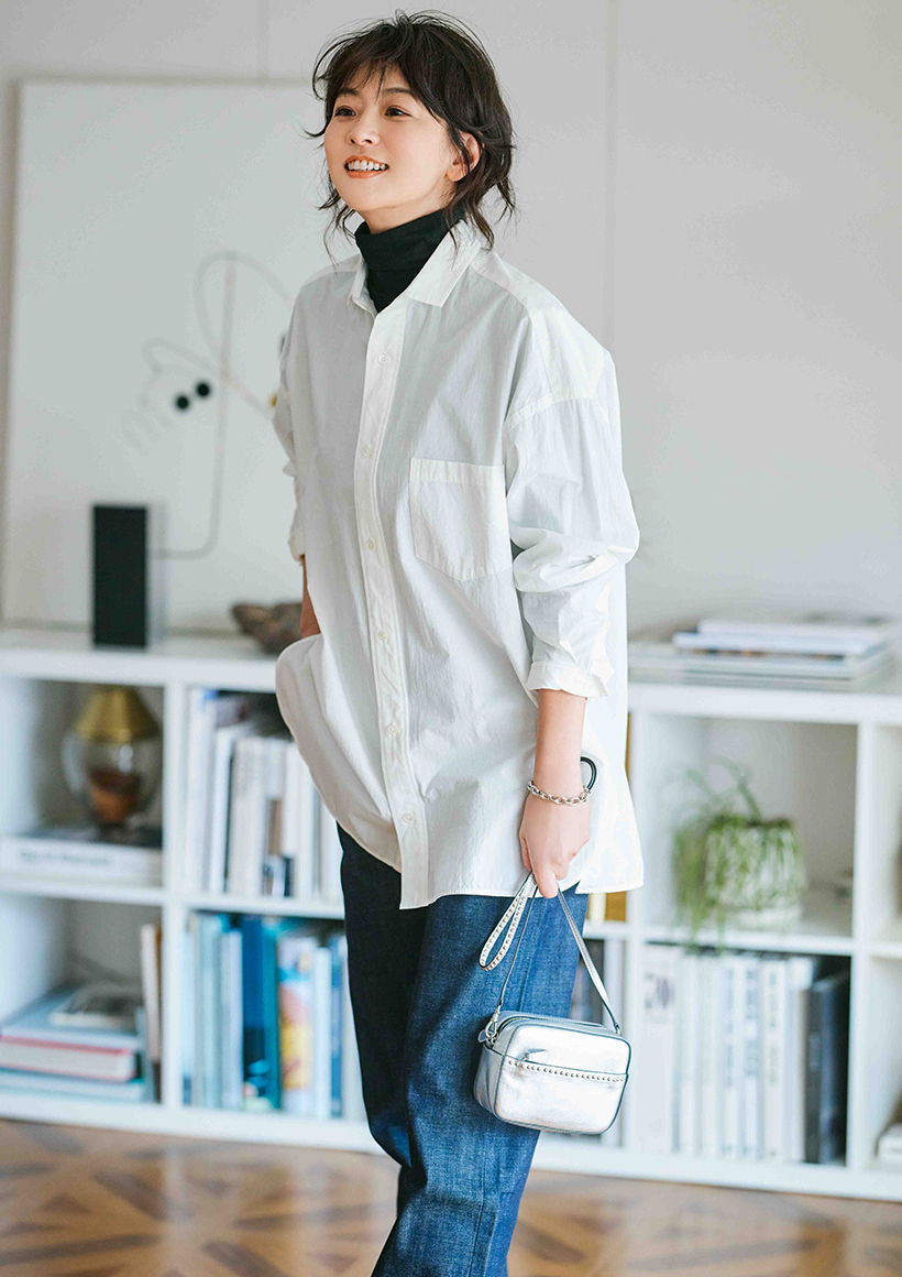 人気スタイリスト福田麻琴さんが提案する白×黒ベースのフレンチカジュアル
