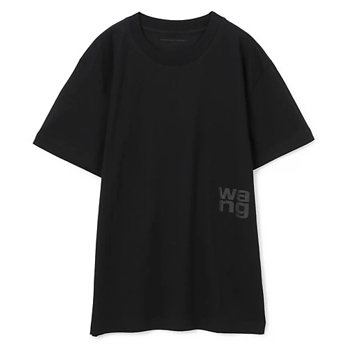 Painted Logo S/S Top   BLACK