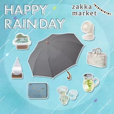 HAPPY RAIN DAYﾉﾊﾞﾅｰ