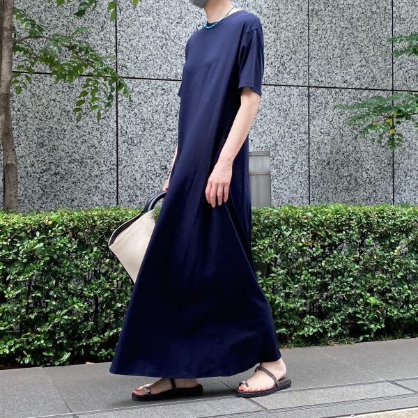 身長155㎝＆163㎝の40代バイヤーが着比べてみました♪「松村純子さん x M7days」フレアTワンピース【40代ファッション】