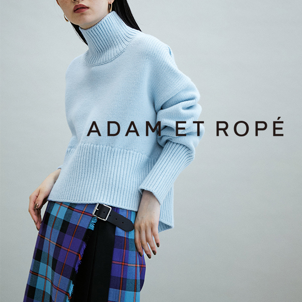 ADAM ET ROPE’【一部カラー公式サイト限定・WEB限定】タートルショートニットプルオーバー￥10,450　ビジュアル参考