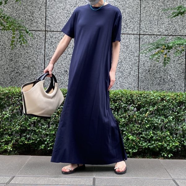 身長155㎝＆163㎝の40代バイヤーが着比べてみました♪「松村純子さん x M7days」フレアTワンピース【40代ファッション】