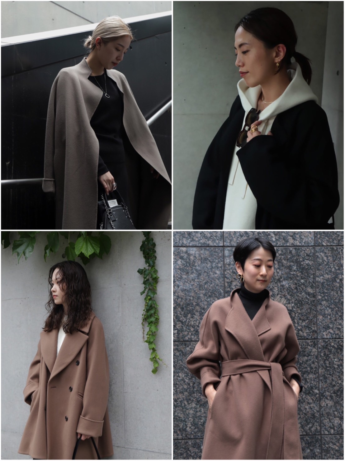 人気モデル■Chaos ウール スーペリアダブルコート モカ マキシ丈　20AW 人気モデル□Chaos ウール スーペリアダブルコート モカ マキシ丈 20AW