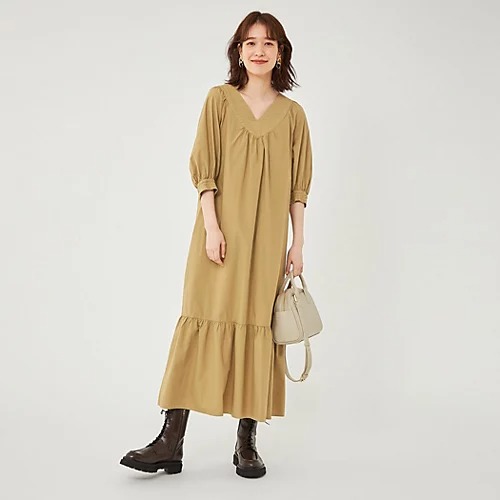 UNITED ARROWS green label relaxingカフタン ティア―ド ワンピース￥14，300⇒￥12,870（税込）