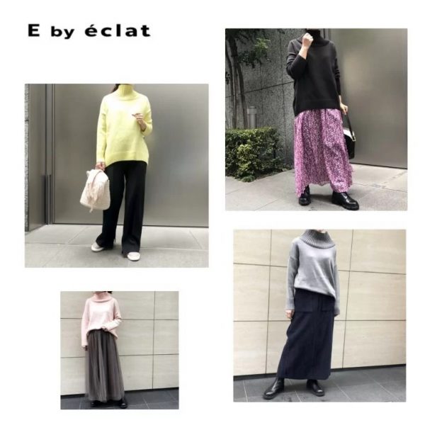 【華組 鈴木たま江さん】E by eclat 大人気の『ボトルネックニット』4styles ご紹介