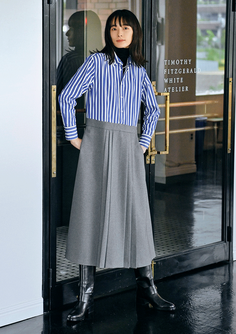 SINME IENA 別注スカート デニム 板谷由香 - レディースファッション