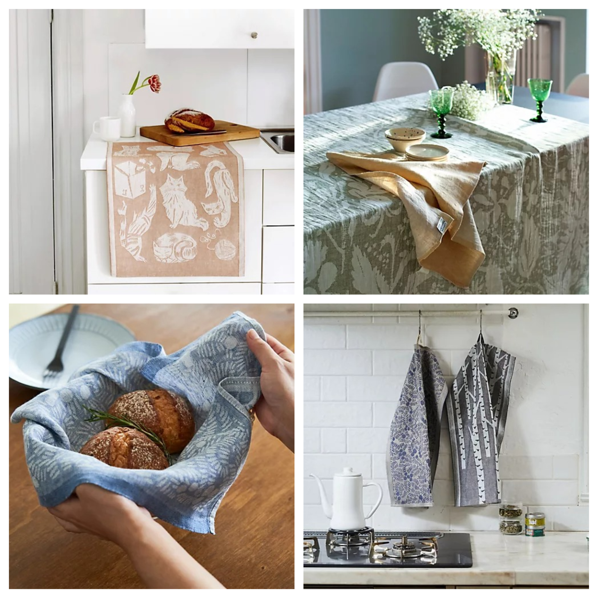 ラプアンカンクリ　リネン　ハンドタオル　4枚まとめて LAPUAN KANKURIT (ラプアン カンクリ)で楽しむ暮らし | HAPPY PLUS VOICE