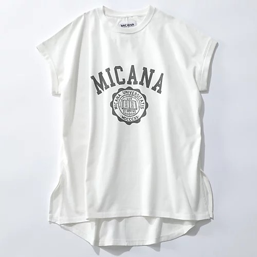 MICANA【AMERICANA】×【MICA＆DEAL】カレッジロゴTシャツ￥8,800