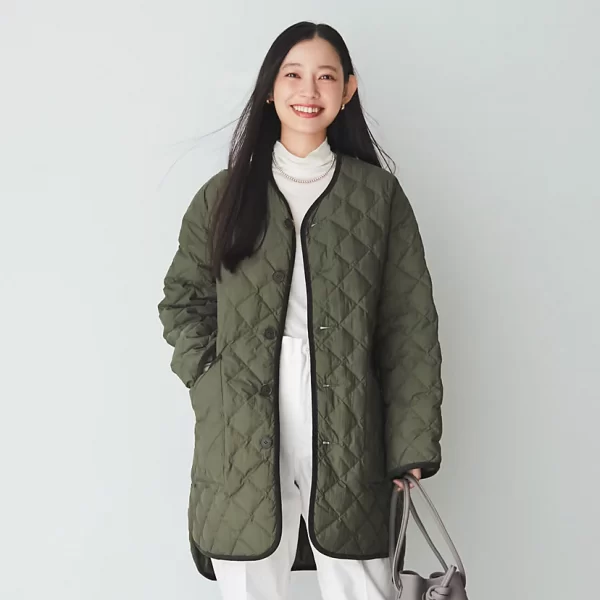 GYMPHLEXQUILT DOWN COLLARLESS COAT36300円