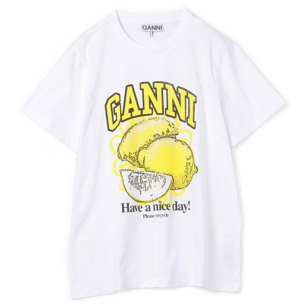 GANNIBasic Jersey Lemon Relaxed T－shirt￥16,500