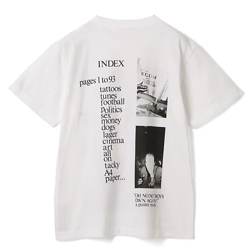 TOGA × BOY'S OWNPrint T-shirt ISSUE ONE BOYS OWN SPColor　WHITE・BLACKSIZE  S/M/L￥15,400