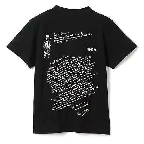 TOGA × BOY'S OWNPrint T-shirt BOY&GIRL BOYS OWN SPColor　WHITE・BLACKSIZE  S/M/L￥15,400