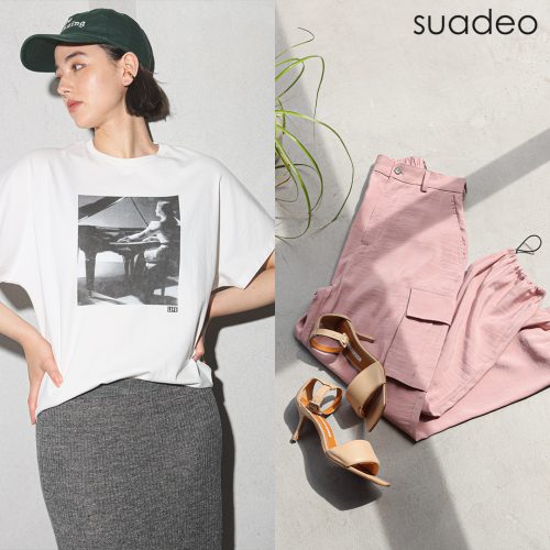 suadeoの新作到着！初夏に着映える「ワンピースとTシャツ」