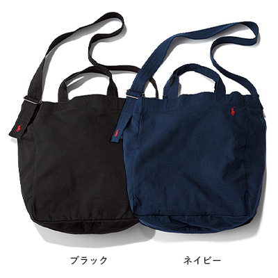 POLO RALPH LAUREN〈ポロ ラルフ ローレン〉COTTON CANVAS SHOPPER TOT