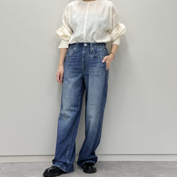 【50代 ファッション】＼アンクル丈登場／rag & bone 【MIRAMAR】デニムプリントパンツ身長別履き比べ