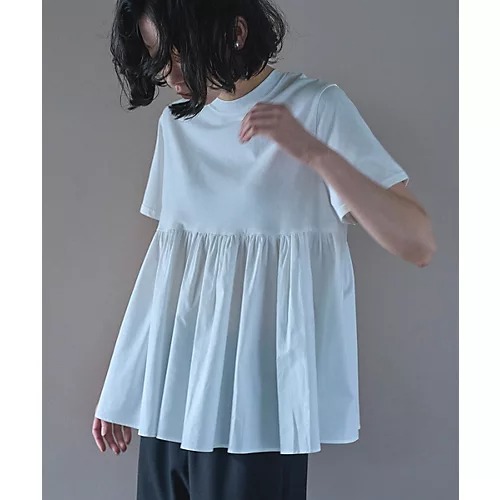 marjourOTONA SWITCHING HALF PEPLUM TEE￥7,700