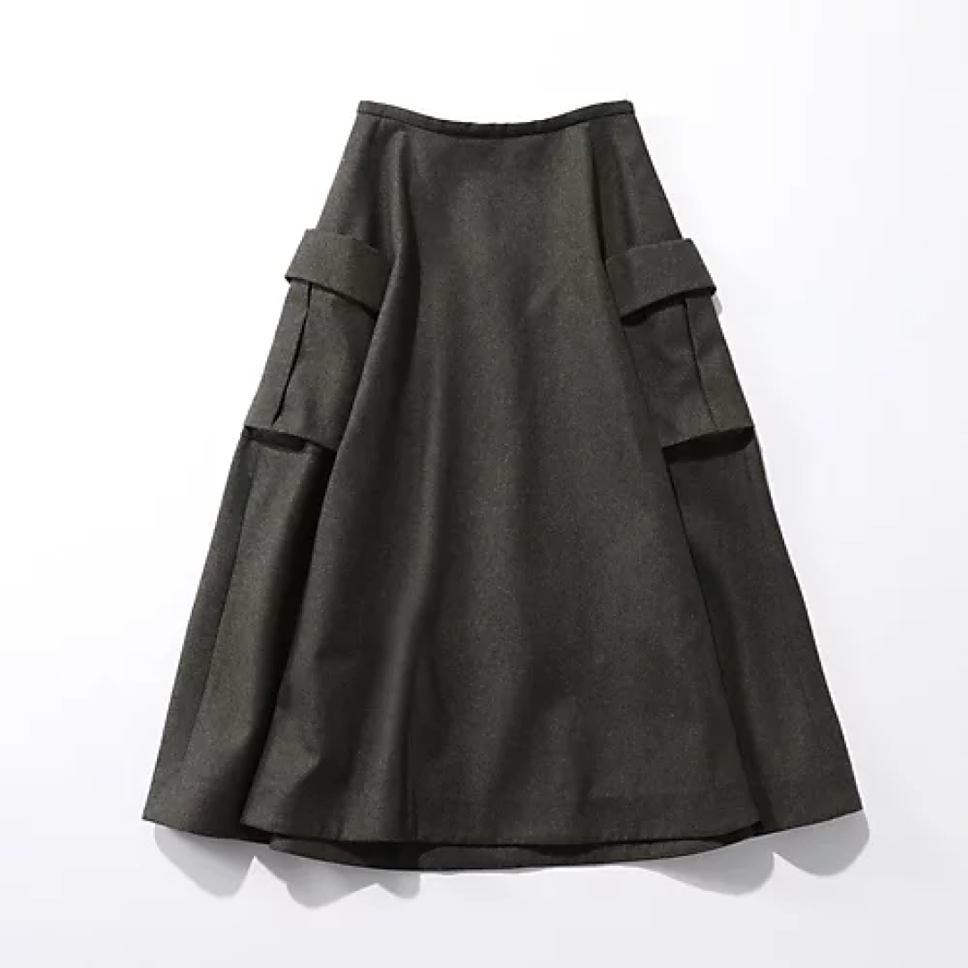 マディソンブルー CARGO CIRCULAR LONG SK FLANNEL‐SKIRT