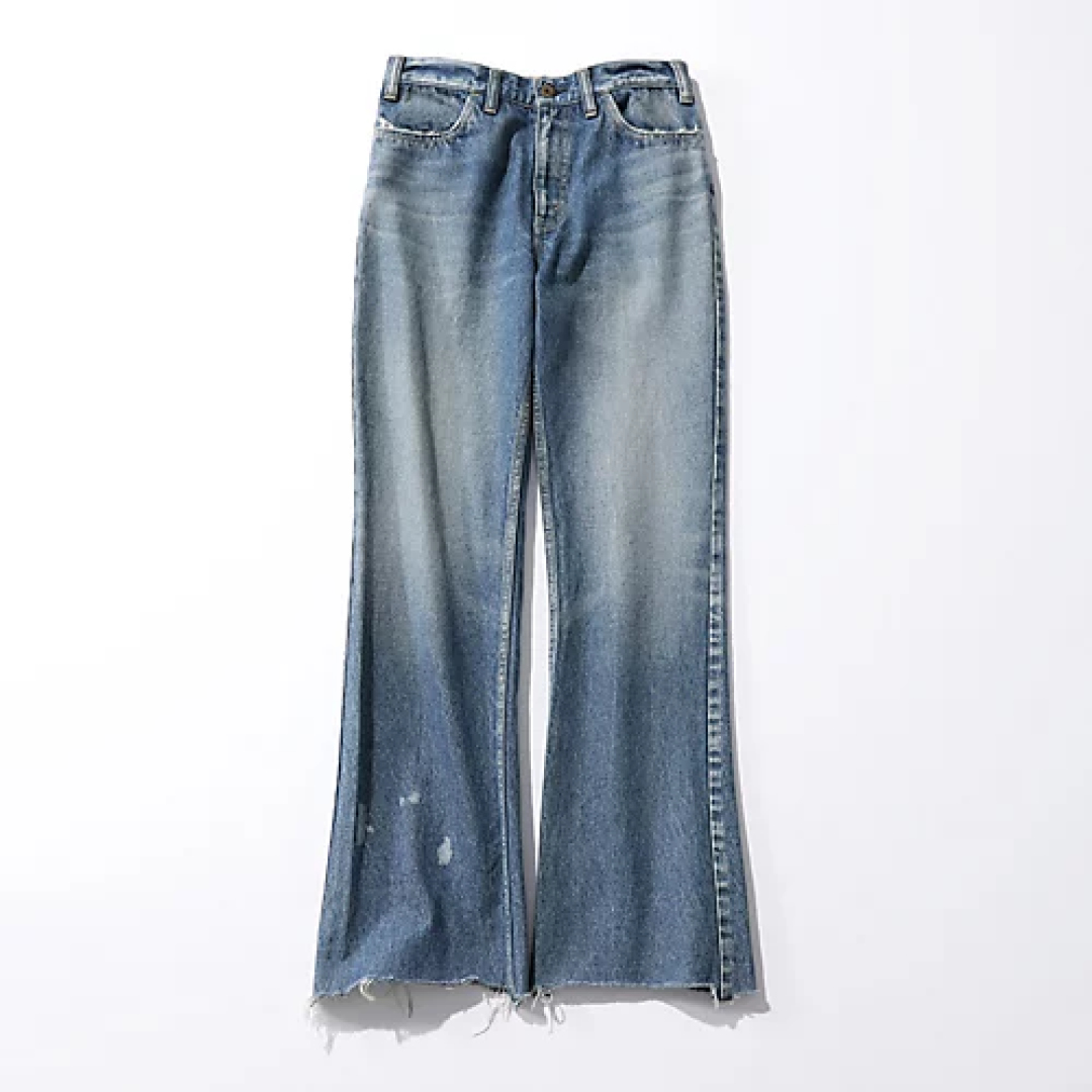 マディソンブルーHEM CUT FLARE PT DENIM