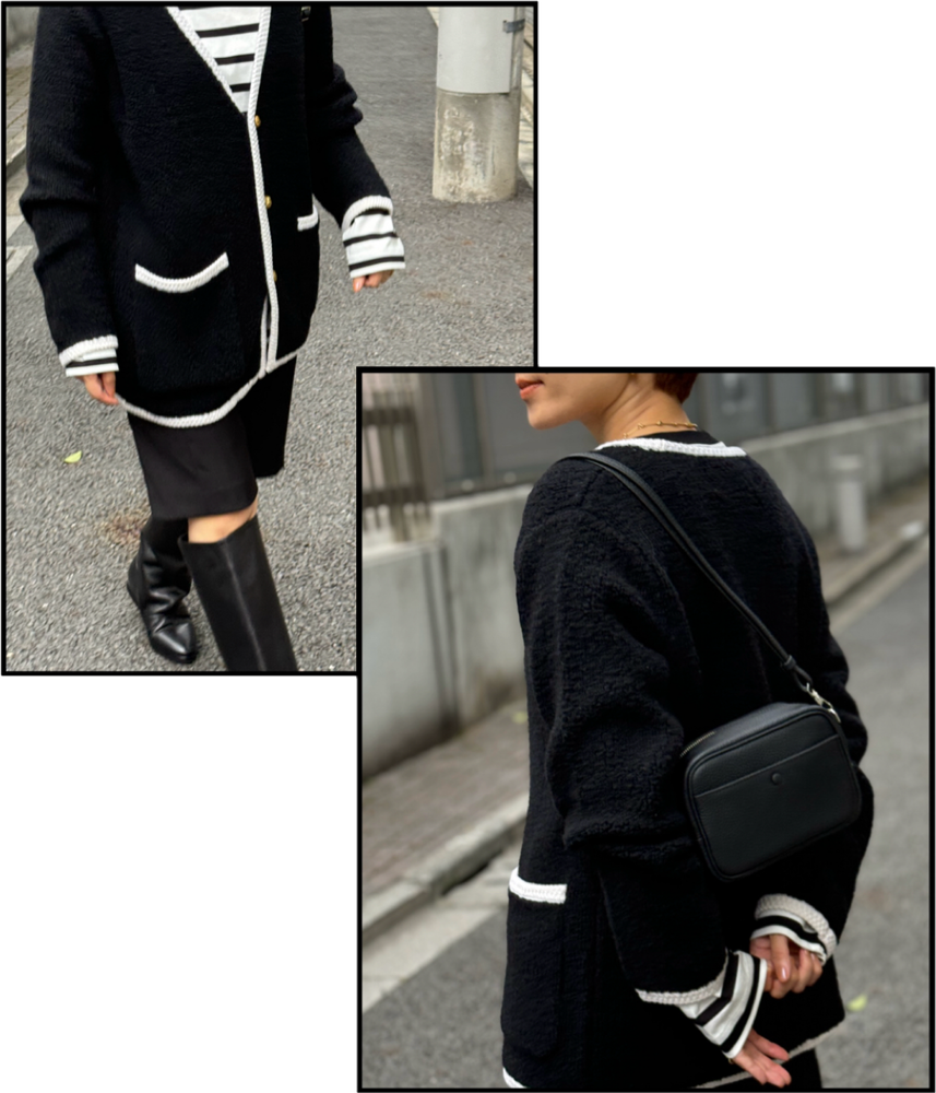 【coordinate】ADAWAS/LOOP KNITTED JACKET/￥39,600