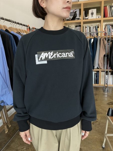 AMERICANA【HPS別注】ロゴスウェット￥16,500