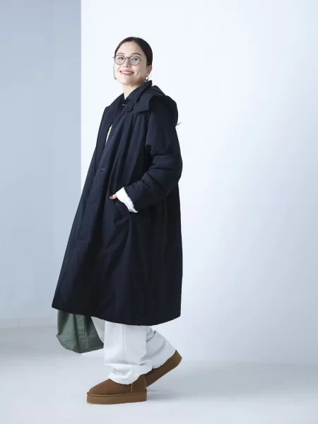 12closet【福田麻琴さんコラボ】【洗える】撥水中綿フーディーコート￥35,970