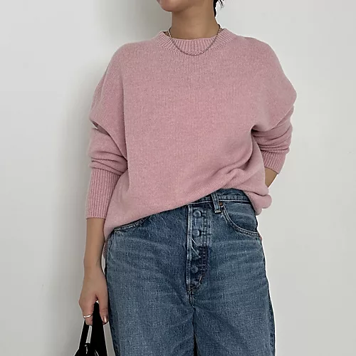 12closet 〈トゥエルブクローゼット〉【福田麻琴さんコラボ】クルーネックホールガーメントニット￥16500