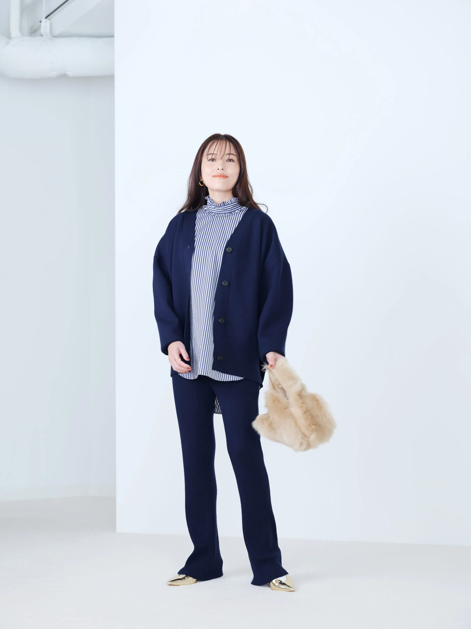 MY WEAKNESS【ともさかりえさん着用】【LEE別注】【洗える】Rowan Cardigan （ニットカーディガン）￥29,700