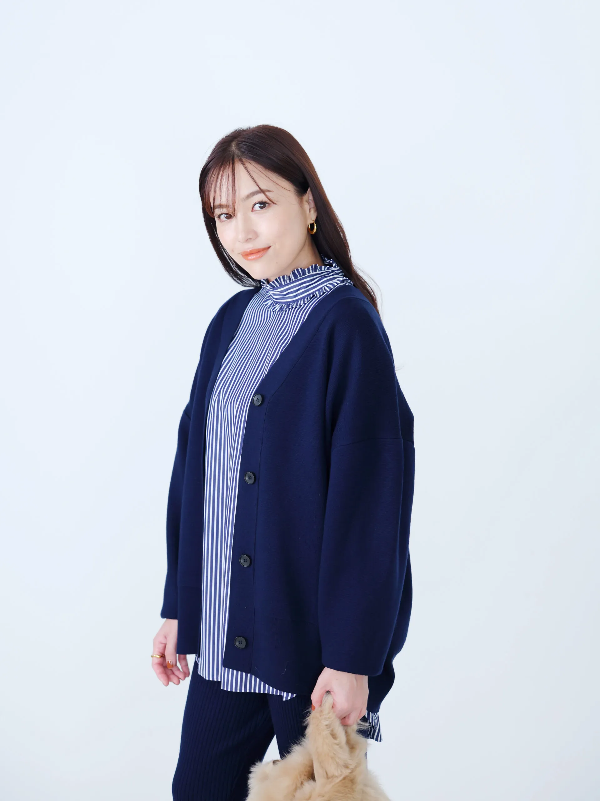 MY WEAKNESS【ともさかりえさん着用】【LEE別注】【洗える】Rowan Cardigan （ニットカーディガン）￥29,700