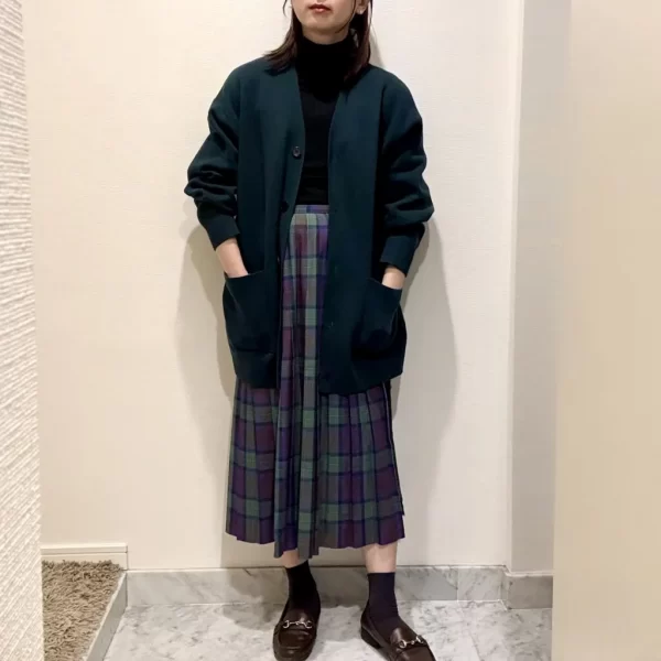 12closet【福田麻琴さんコラボ】【洗える】コットンカシミヤVネックカーディガン￥19,800