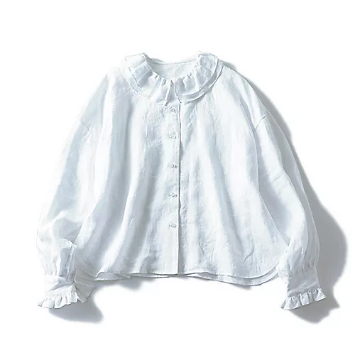 12closet【石上美津江さんコラボ】【洗える】NEWフリルブラウス￥16,940