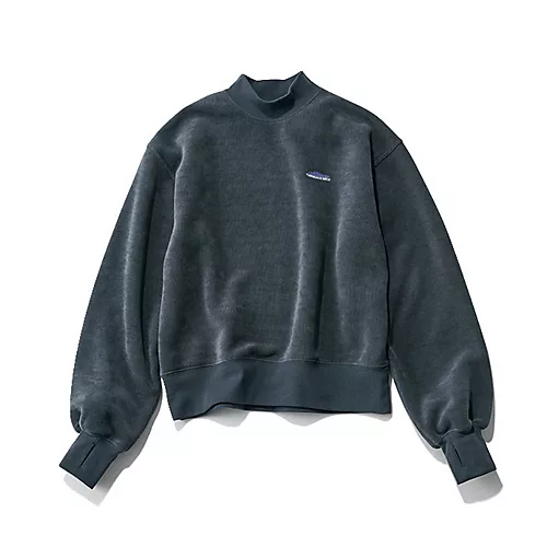 THOUSAND MILE
【洗える】KNIT FREECE MOCK NECK PULLOVER（裏起毛トップス）
￥11,000