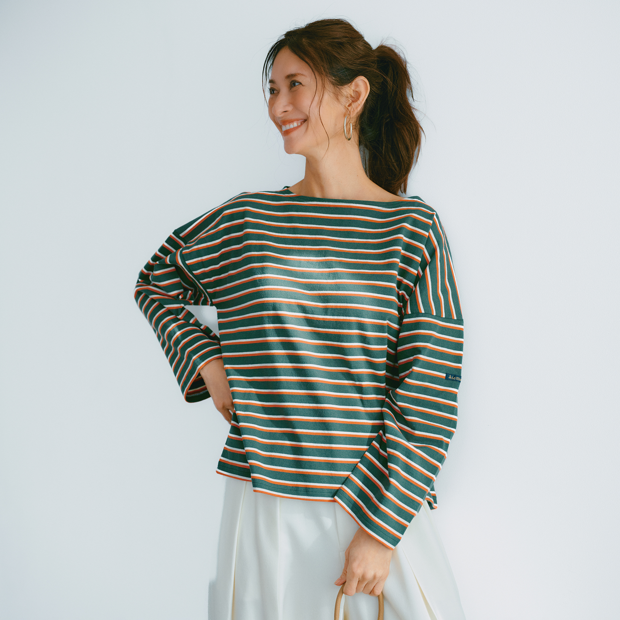 この春はグリーン系トップス＆ふんわりスカートが可愛い♡