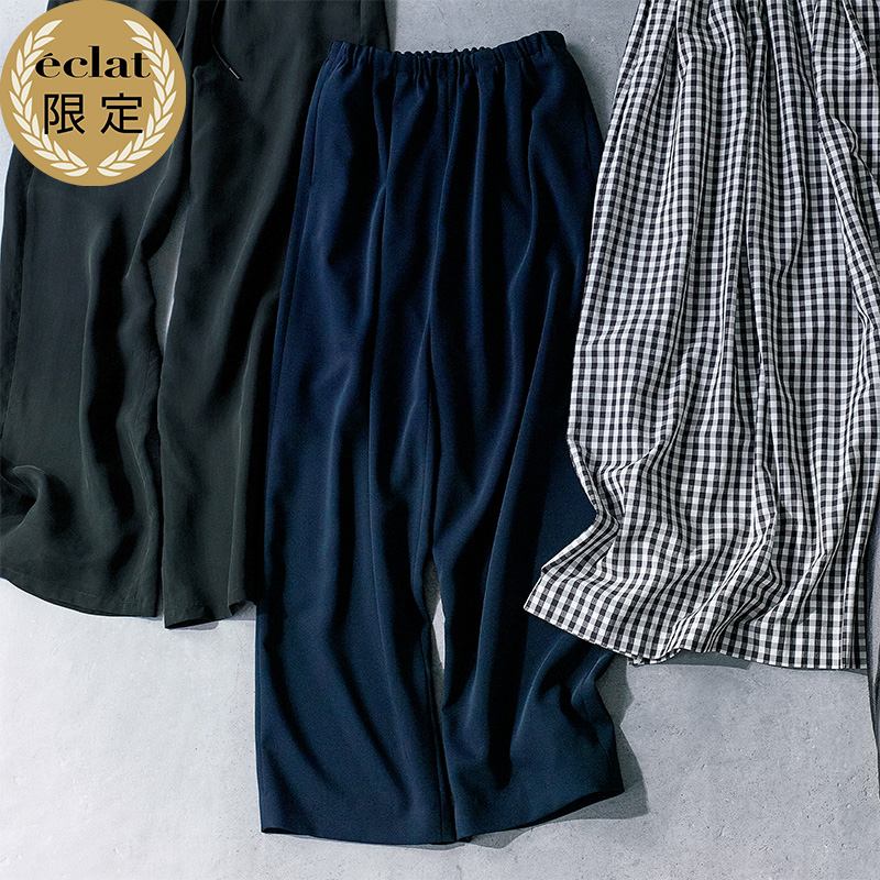 エクラ 華組ふたりが、エクラプレミアム厳選のアイテムを試着 éclat2025年6月号特集