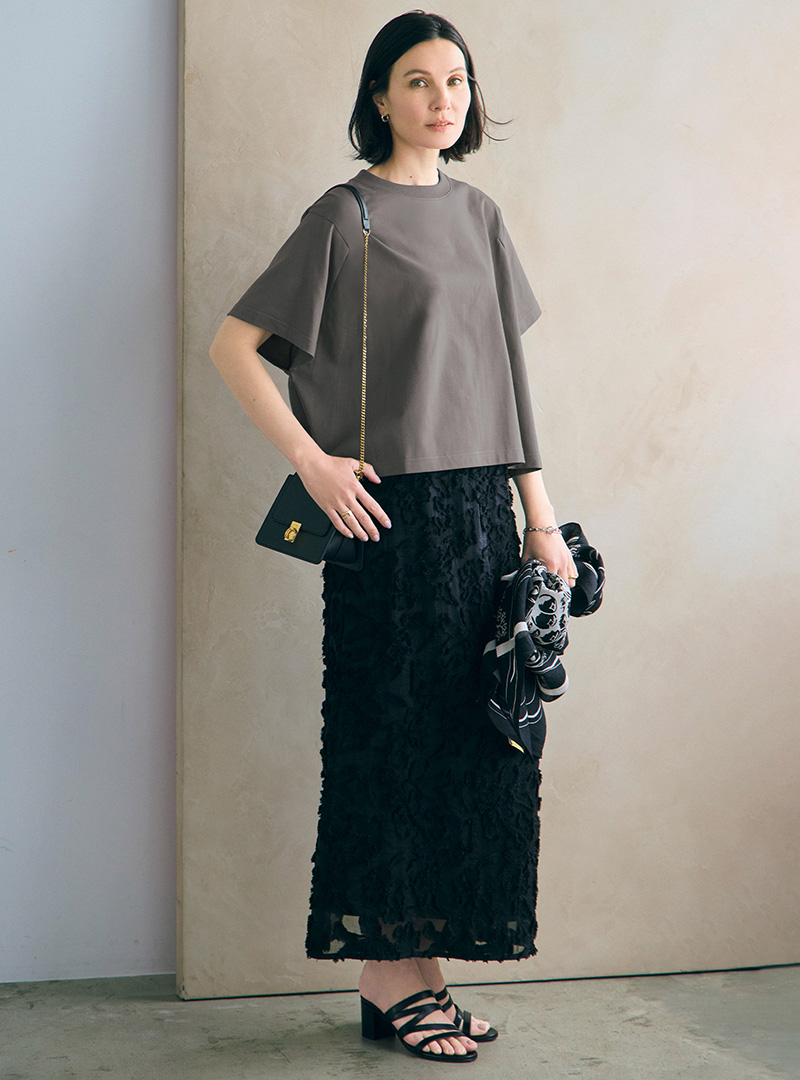 【50代　Tシャツ】「大人に似合うTシャツ」セレクション厳選4ブランド éclat2025年7・8月合併号特集