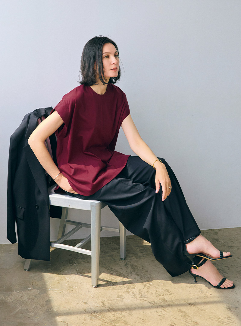 【50代　Tシャツ】「大人に似合うTシャツ」セレクション厳選4ブランド éclat2025年7・8月合併号特集