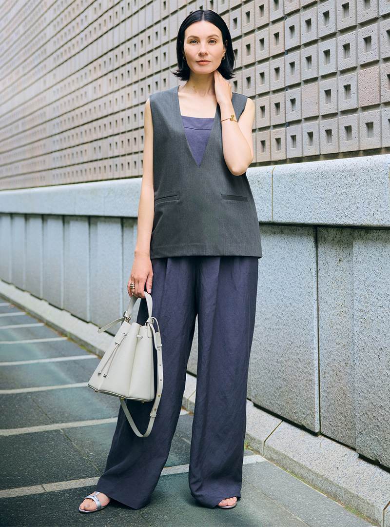 【50代　ファッション】エクラでしか買えない！涼感と着映えを両立！E by eclatの新作6選 éclat2025年7・8月合併号特集