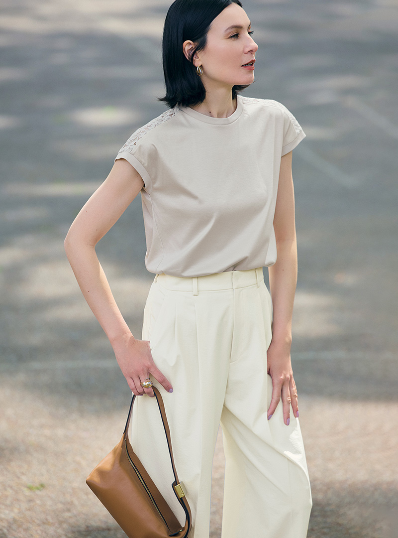 【50代　ファッション】エクラでしか買えない！涼感と着映えを両立！E by eclatの新作6選 éclat2025年7・8月合併号特集