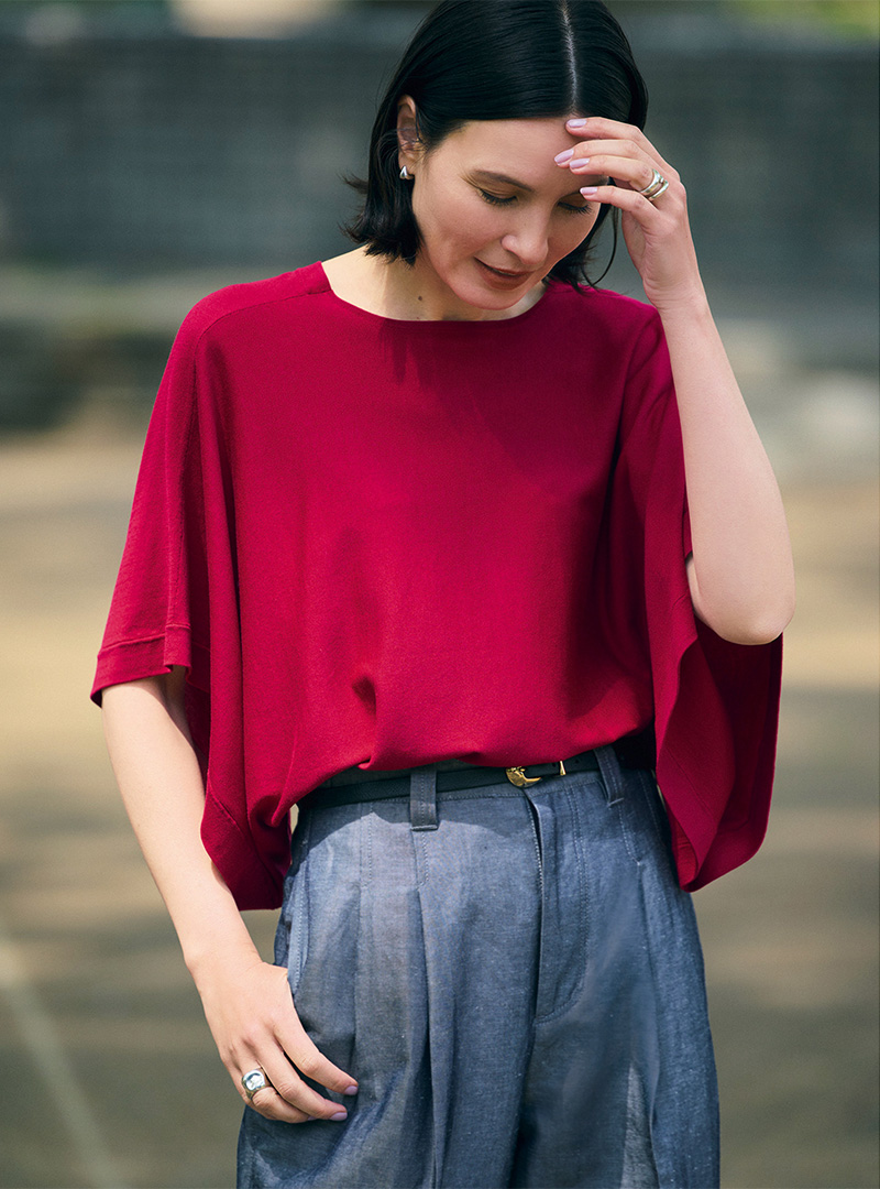 【50代　ファッション】エクラでしか買えない！涼感と着映えを両立！E by eclatの新作6選 éclat2025年7・8月合併号特集