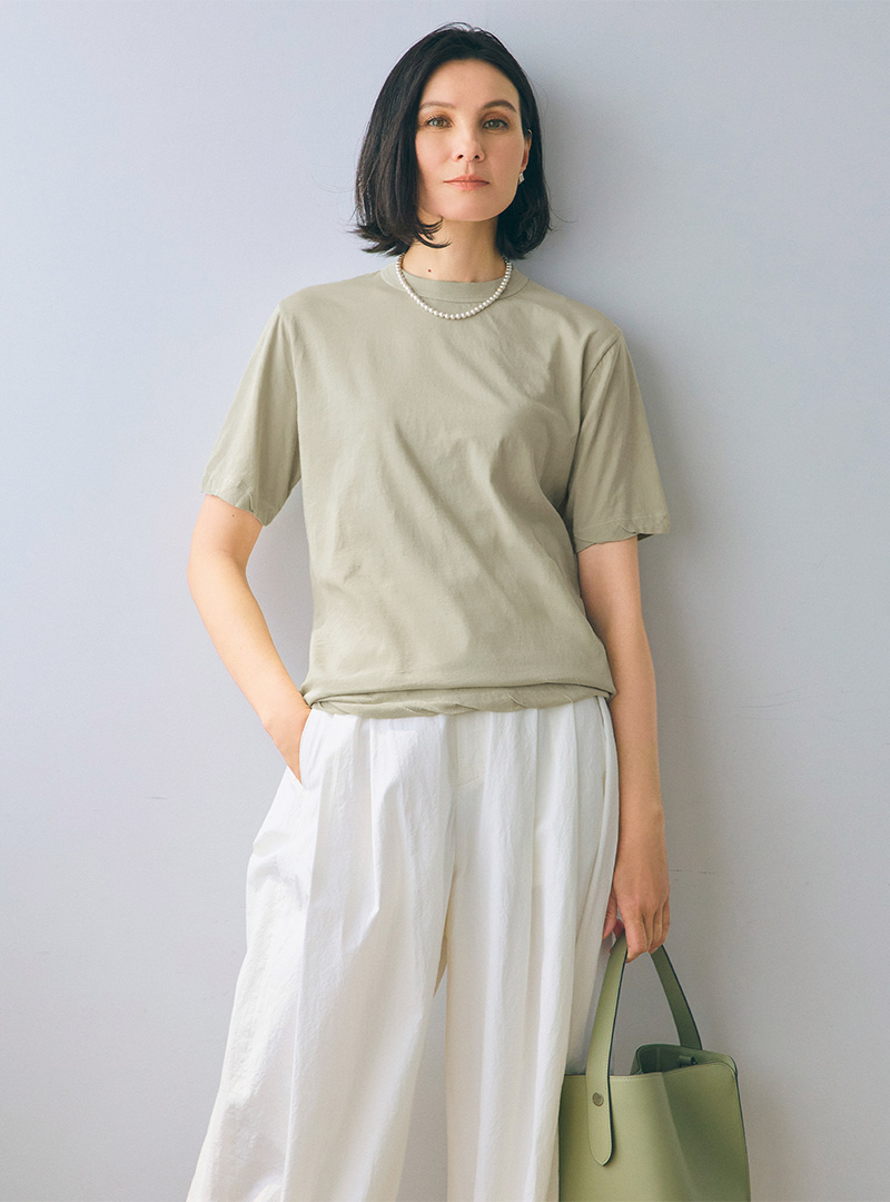 【50代　Tシャツ】「大人に似合うTシャツ」セレクション厳選4ブランド éclat2025年7・8月合併号特集