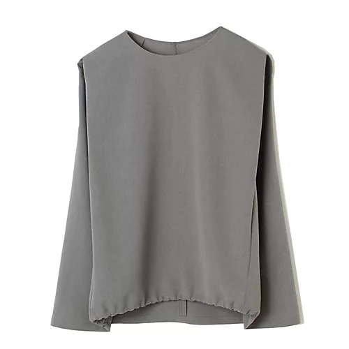 E by eclat裾ギャザー華奢見えノースリーブ￥15,400