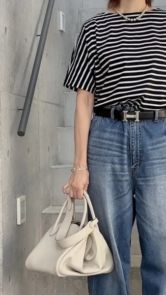 【エクラ 華組　伊藤美帆さん】エクラ別注！［大人のボーダーT］真夏の4style