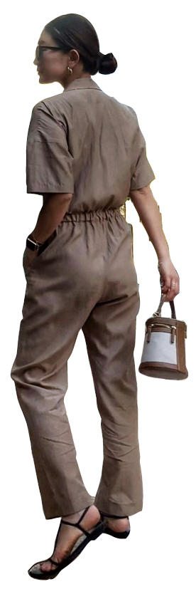 No.265 野口みきさん×Whim Gazette【Marisol別注】開襟シャツ風オールインワンコーデ2