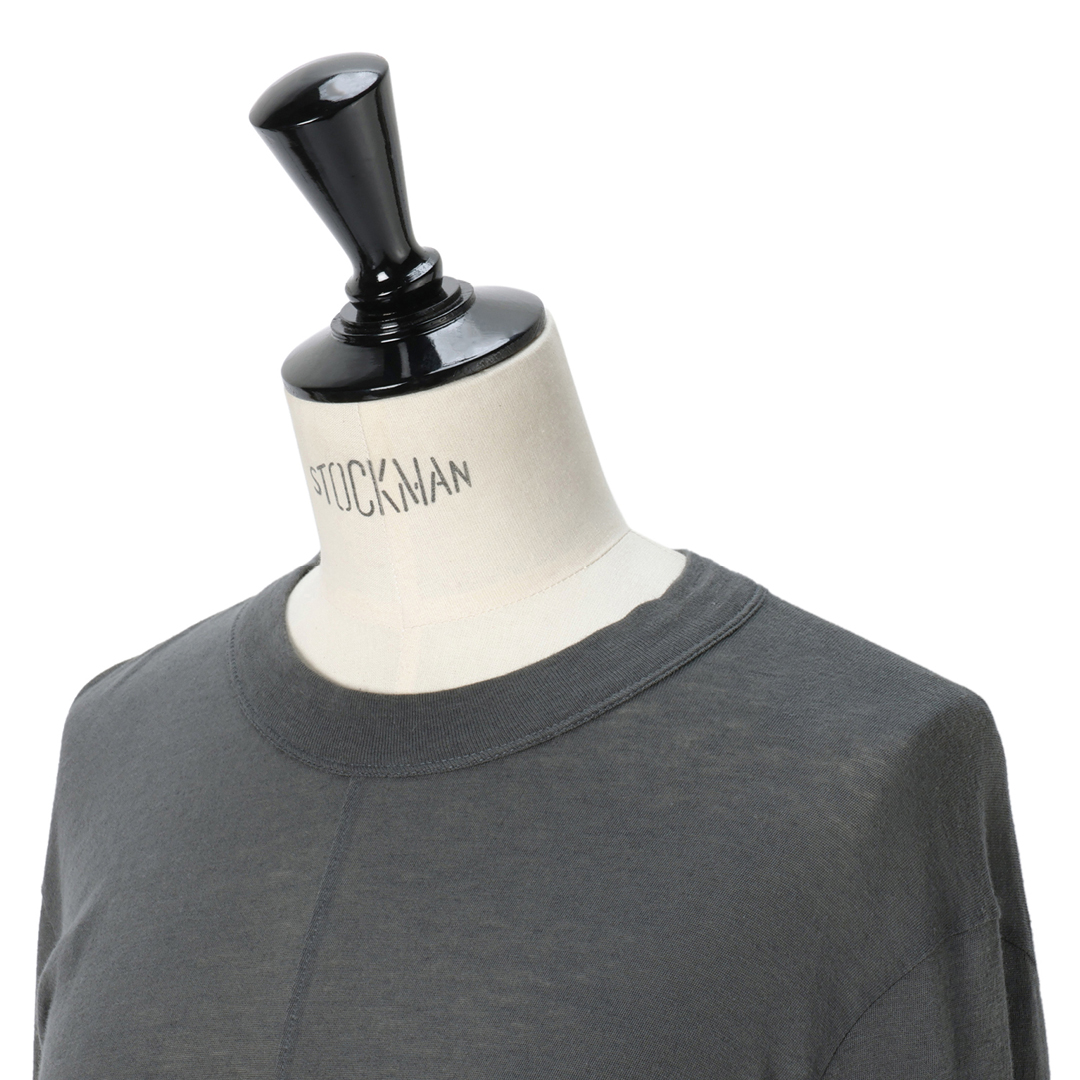 アンスクリアのコットンカシミア ナンバリングドレスサブカット