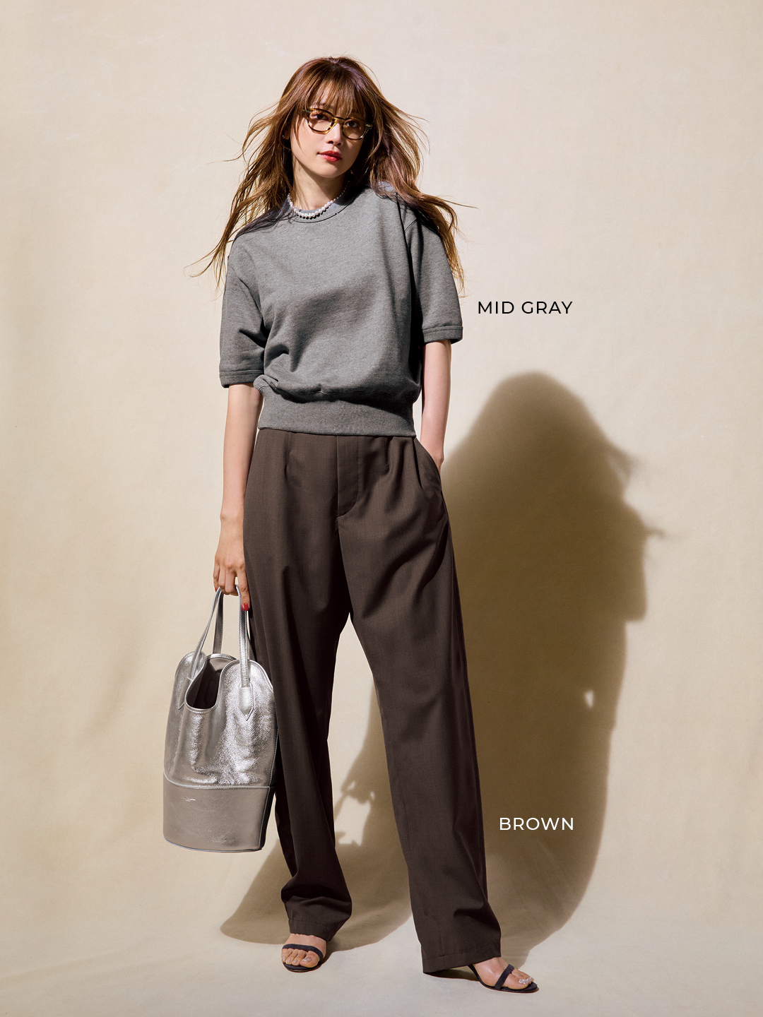 ロエフのボンタントラウザーコーデ