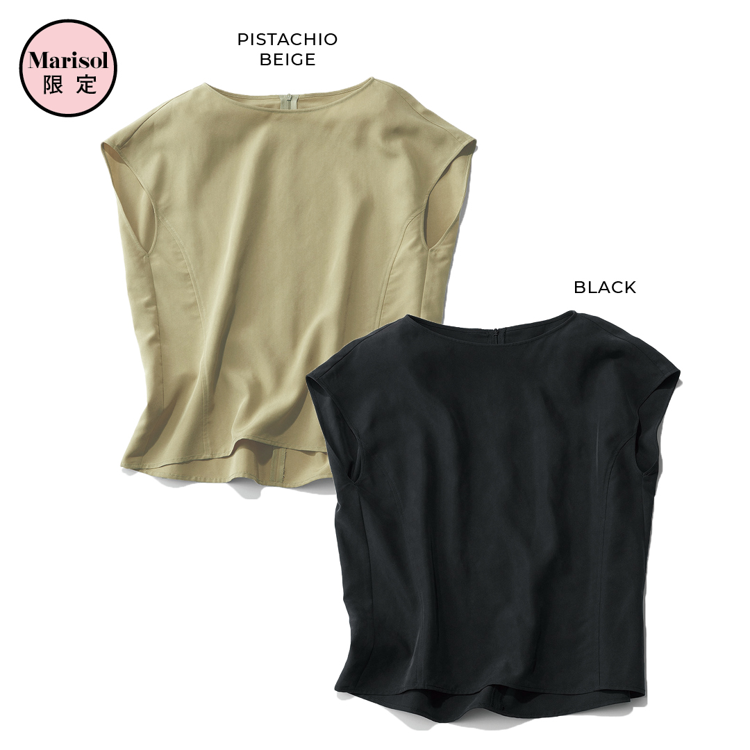 エムセブンデイズの【高園あずささんコラボ】フィブリルとろみTブラウス